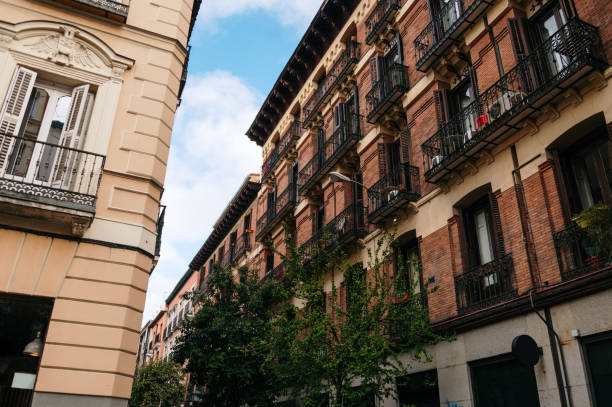 istock Apartment building facades in Madrid, Spain 1772422636