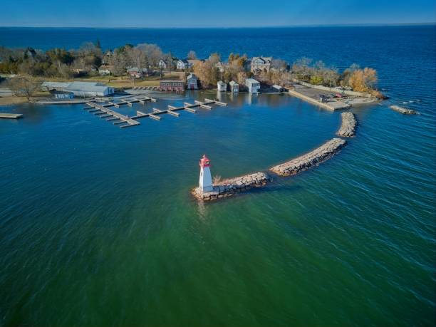 istock Small Town Marina, Harbour and Lighthouse 1772424799