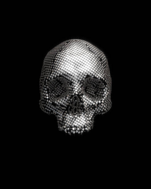 Skull diamond luxury gemstone polished cut 3d art human wealth 3d illustration render digital rendering