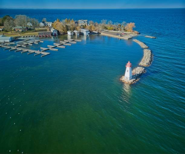 istock Small Town Marina, Harbour and Lighthouse 1772428824