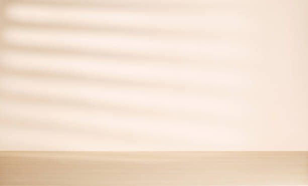 istock Wooden table and sunlit wall, product template 1772429879