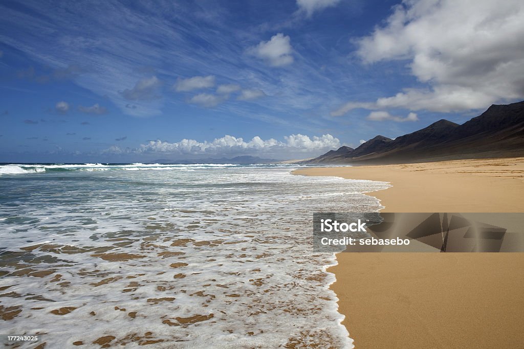 Cofete Beach "Beach on Fuerteventura, Canary Islands" Beach Stock Photo