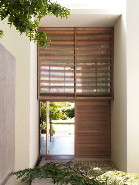 istock Doorway of modern house 177243326
