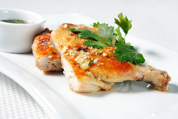 istock Roasted chicken legs with garlic sauce 177244276