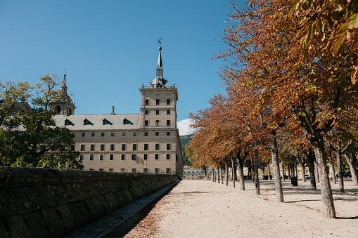 El Escorial Monastery building near Madrid, Spain