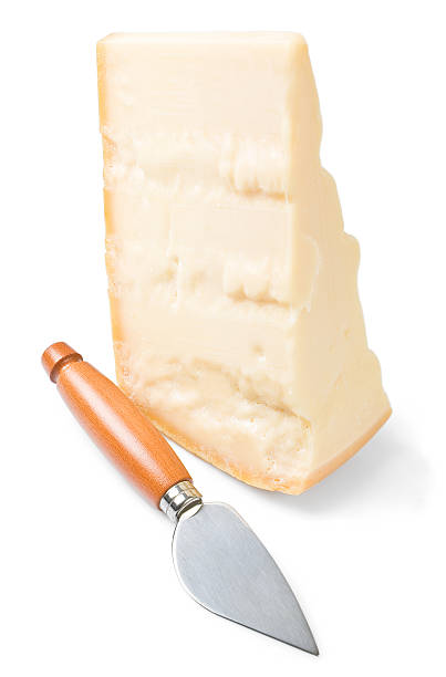 istock Parmesan cheese piece with knife. 177244396