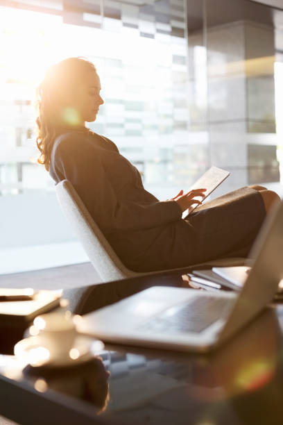 istock Businesswoman using digital tablet in office 177245445