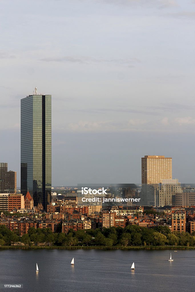 Boston Back Bay mit dem John Hancock Tower - Lizenzfrei Amerikanische Kontinente und Regionen Stock-Foto