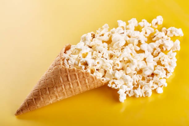 istock Popcorn border isolated on white. Film. Fast food. Corn 1772473891