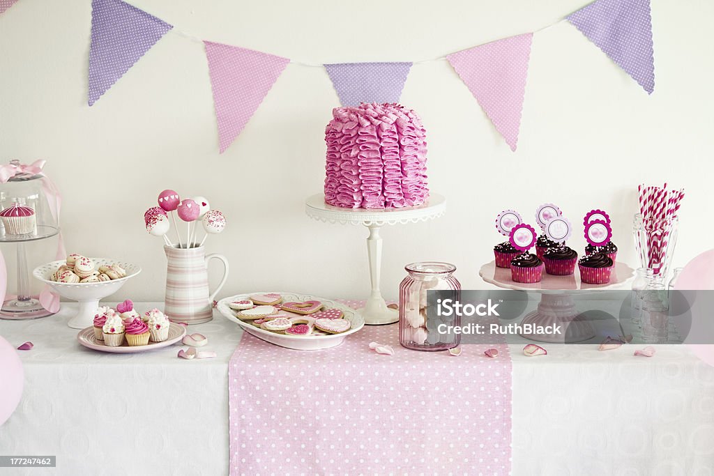 Dessert table Dessert table for a party Cake Stock Photo