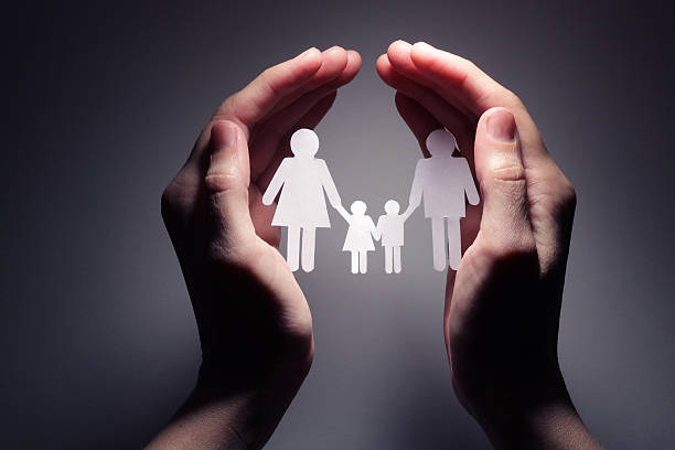 istock Family in palm concept 177247667
