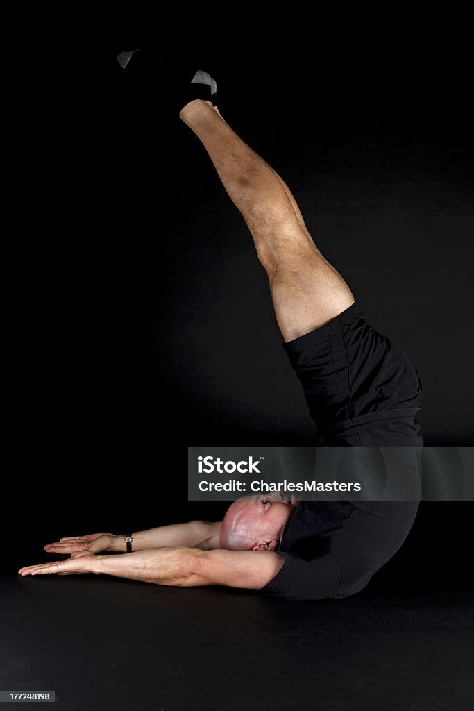 Pilates posição-Jack Faca - Royalty-free Adulto Foto de stock
