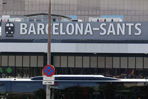 Barcelona Sants Train Station, Spain..