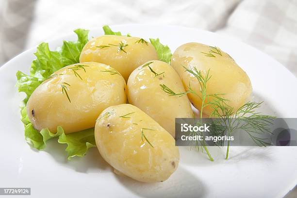 Boiled Potato Stock Photo - Download Image Now - Boiled, Boiled Potato, Crockery