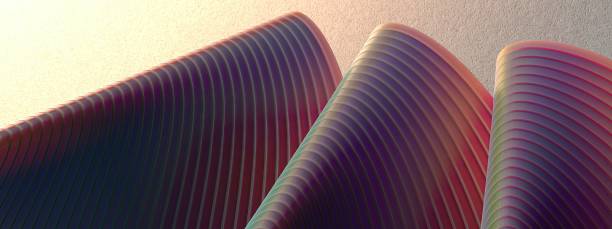 istock Bend, twisted curves, luxurious curves drawn with Bezier curves. Elegant and modern 3D Rendering abstract background in cool colors. 1772500395