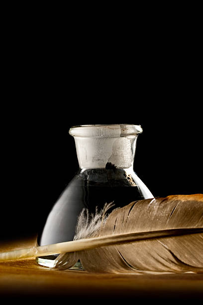 istock Feather with the bottle full of ink 177250129