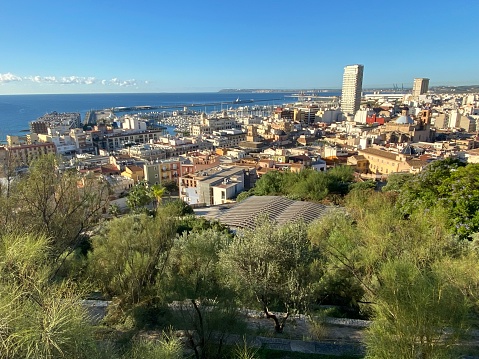 Spain - Alicante - Panorama of the town of Alicante