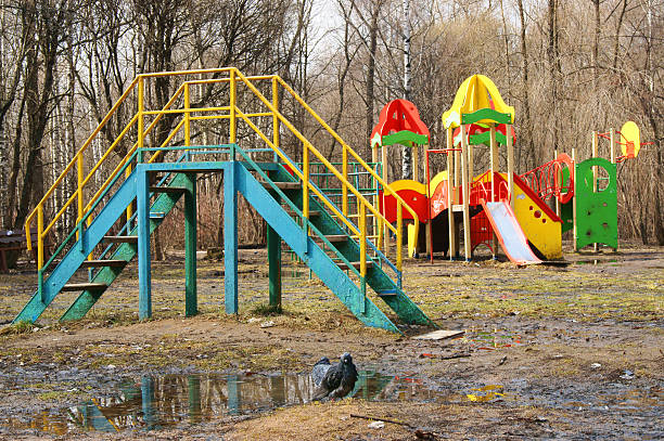 istock Children's playground in early spring 177250323