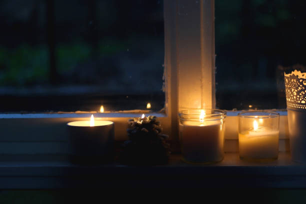 istock Candles on the Window Sill 1772508119