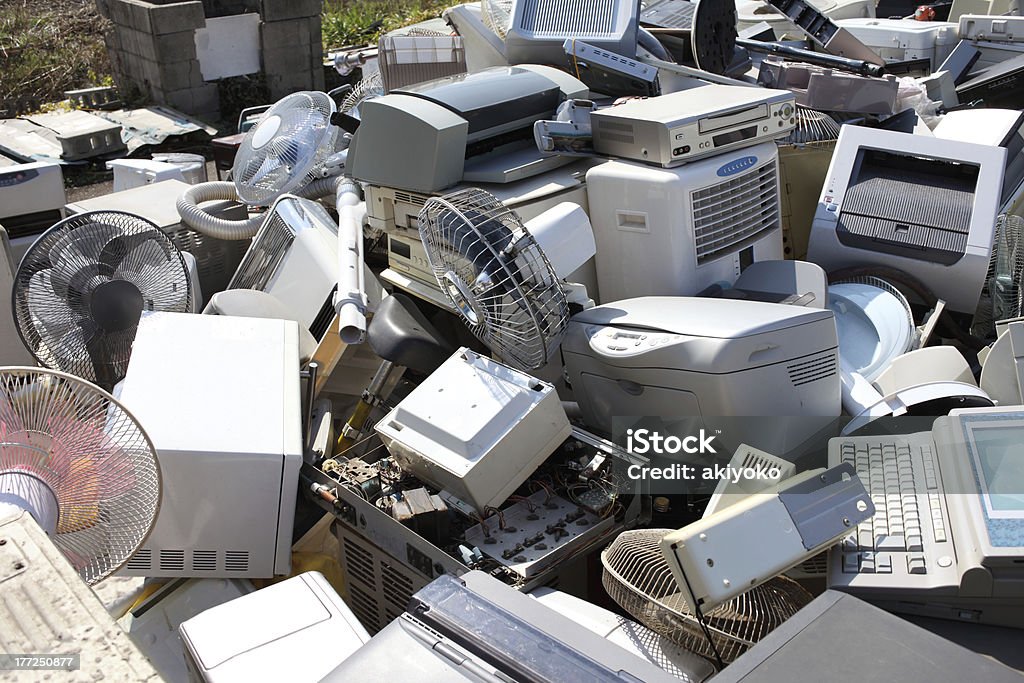 Electronic waste Appliance Stock Photo