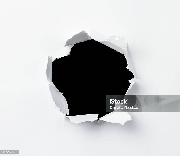 Hole Stock Photo - Download Image Now - Paper, Hole, Torn
