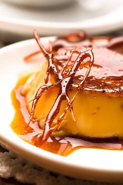 Delicious creme caramel dessert