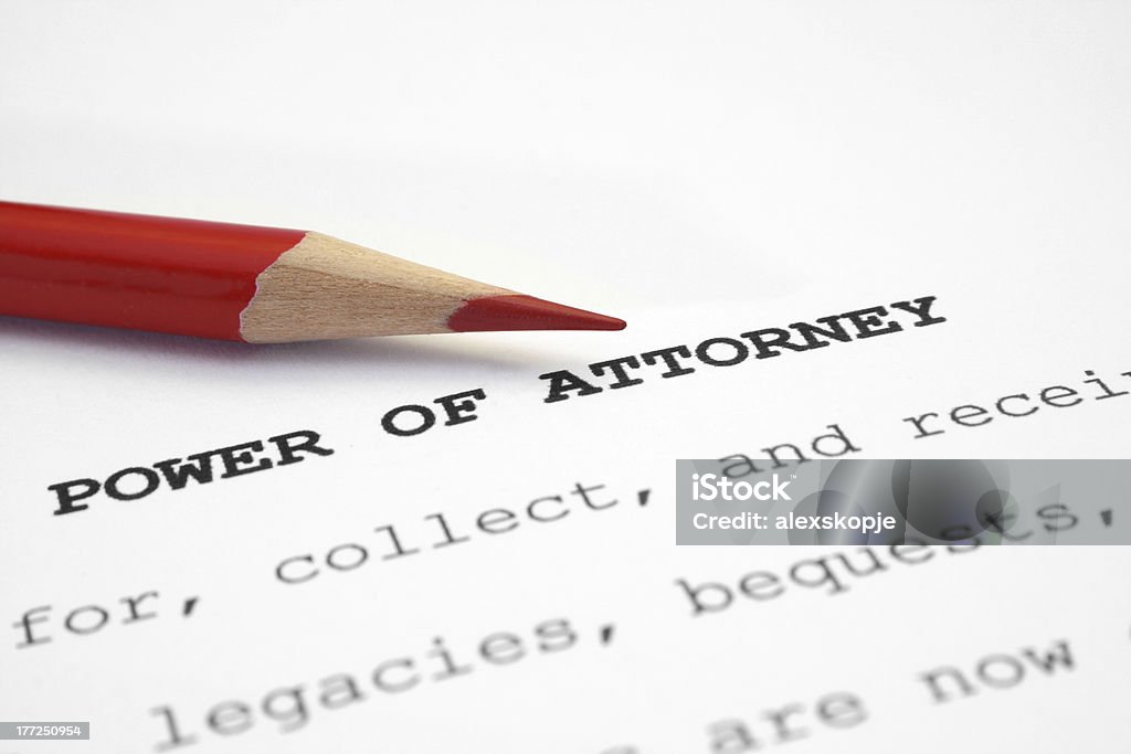 Power of attorney (Procura) - Foto stock royalty-free di Accordo d'intesa