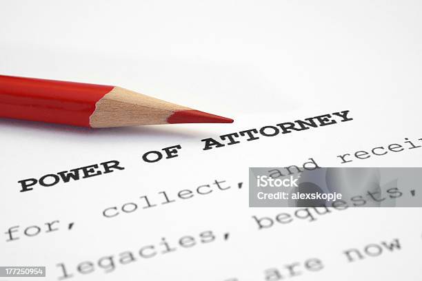 Power Of Attorney - Fotografie stock e altre immagini di Accordo d'intesa - Accordo d'intesa, Affari, Alfabeto