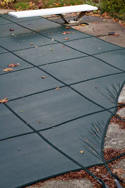 Photo of Winterized backyard swimming pool