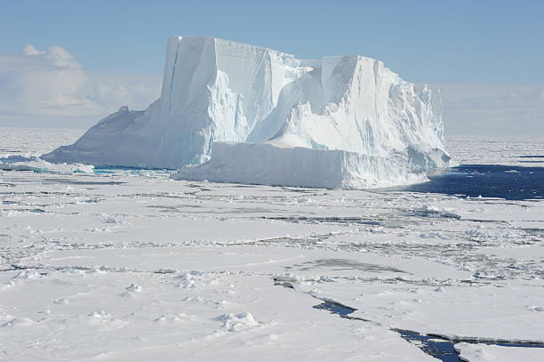 Tabular iceberg stock photo