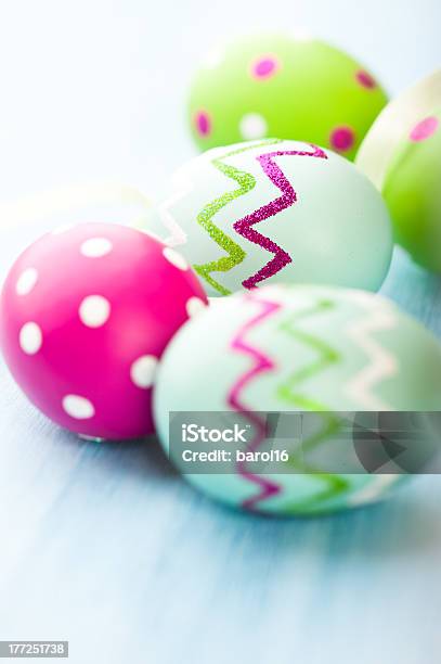 Colorful Easter Eggs Stock Photo - Download Image Now - Blue, Celebration Event, Decoration