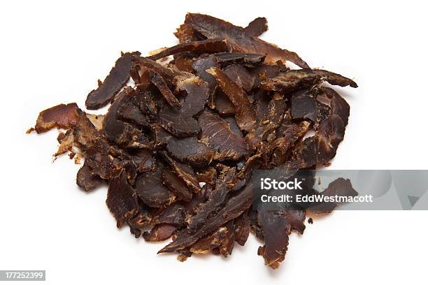Sliced Biltong Stock Photo - Download Image Now - Beef, Cut Out, Food