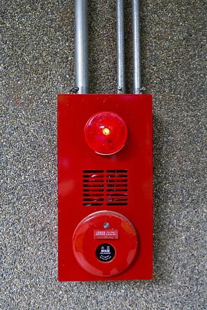 dzwonek alarmu pożarowego - mounted guard zdjęcia i obrazy z banku zdjęć