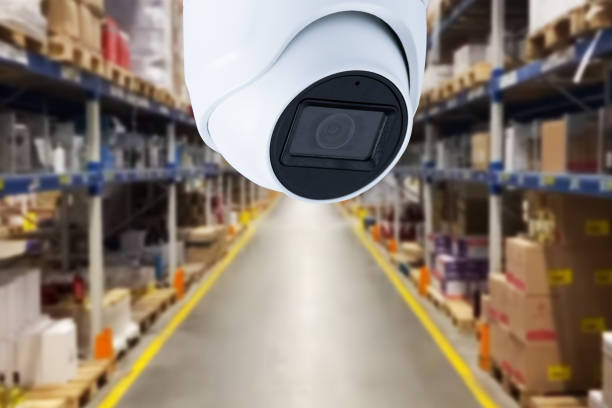 istock CCTV camera or surveillance operating in store or warehouse. 1772529671