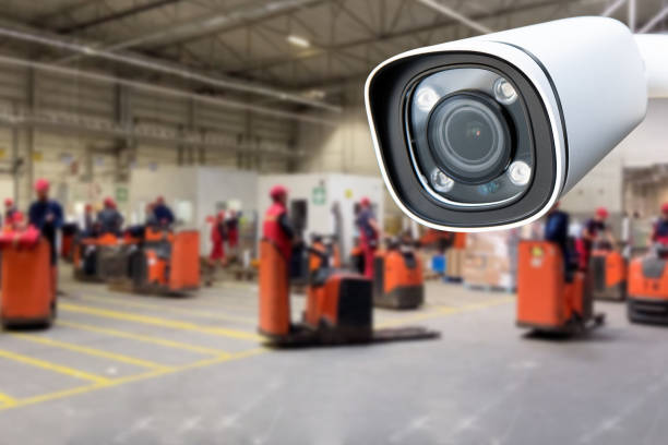 istock CCTV Camera or surveillance operating inside industrial factory. 1772530274