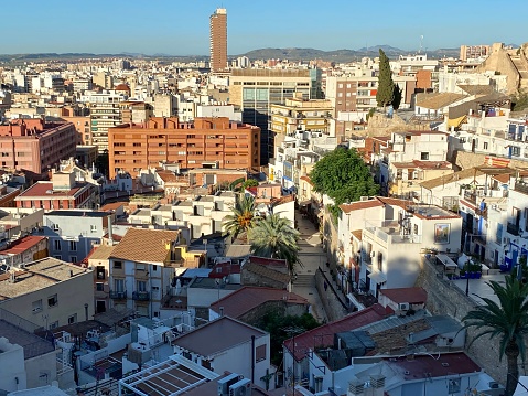 Spain - Alicante- panorama of the town