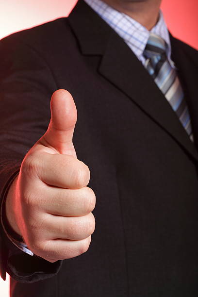 istock Business man showing thumb up 177253113