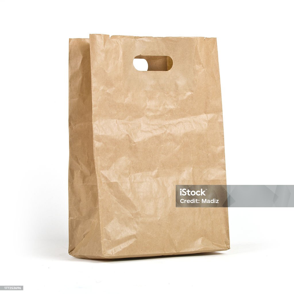 Картон крафт-бумаги сумка - Стоковые фото Без людей роялти-фри