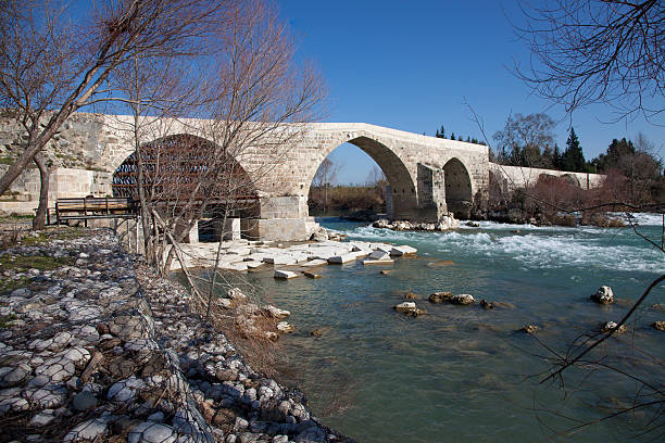 istock Historical renovated bridge at Antalya Turkey 177254369