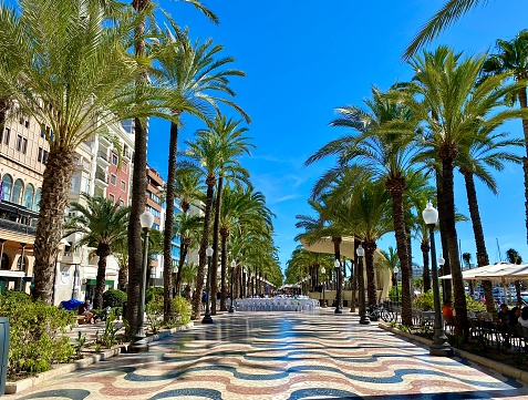 Benidorm resort city skyline, Spain travel photo