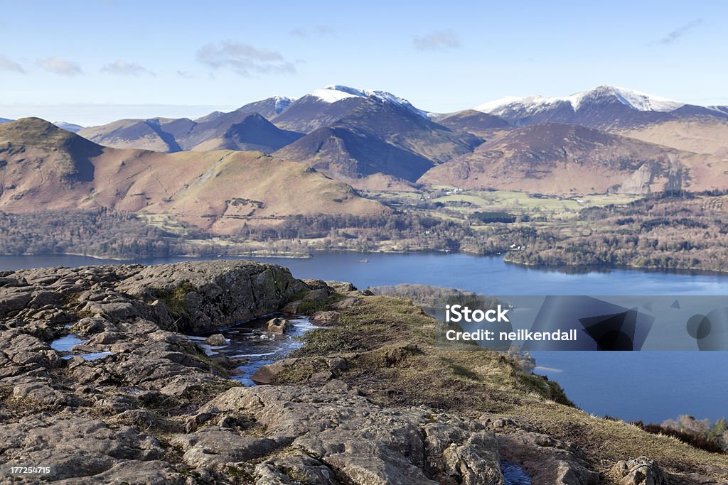 Derwentwater de Walla Cragg - Foto de stock de Andar royalty-free