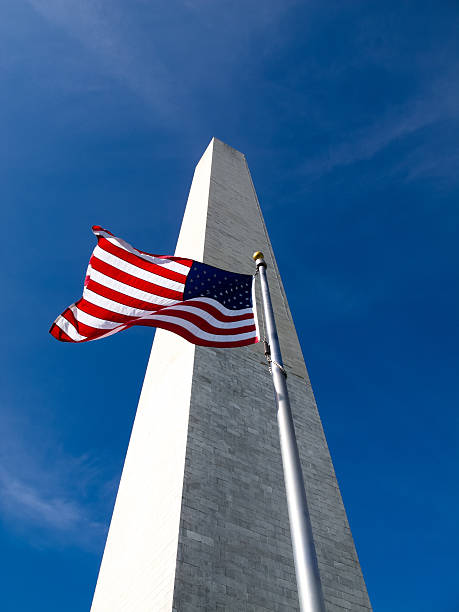 istock American Flag and Washington Monument 177254964
