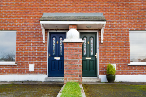 Similar but different entrance door to British/ Irish House