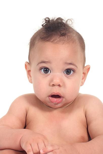 istock Cute baby boy on white background 177255748