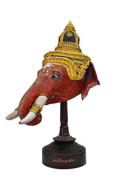 istock Khon Old Mask Of Ganesha Deva From Thailand 177256067