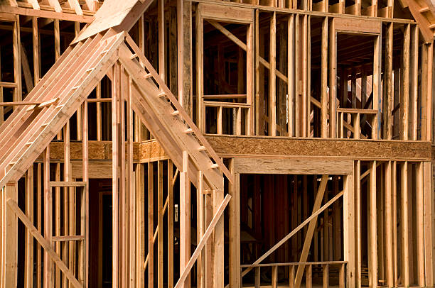 istock House in the framing phase of construction 177257138