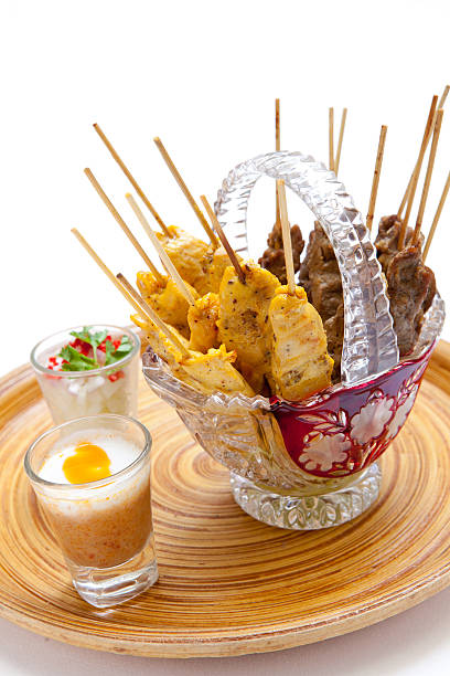 satay stock photo