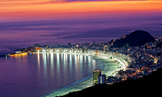 istock Night view of Copacabana beach. Rio de Janeiro 177257838
