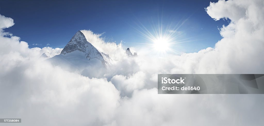 amazing view to sky above clouds Asia Stock Photo