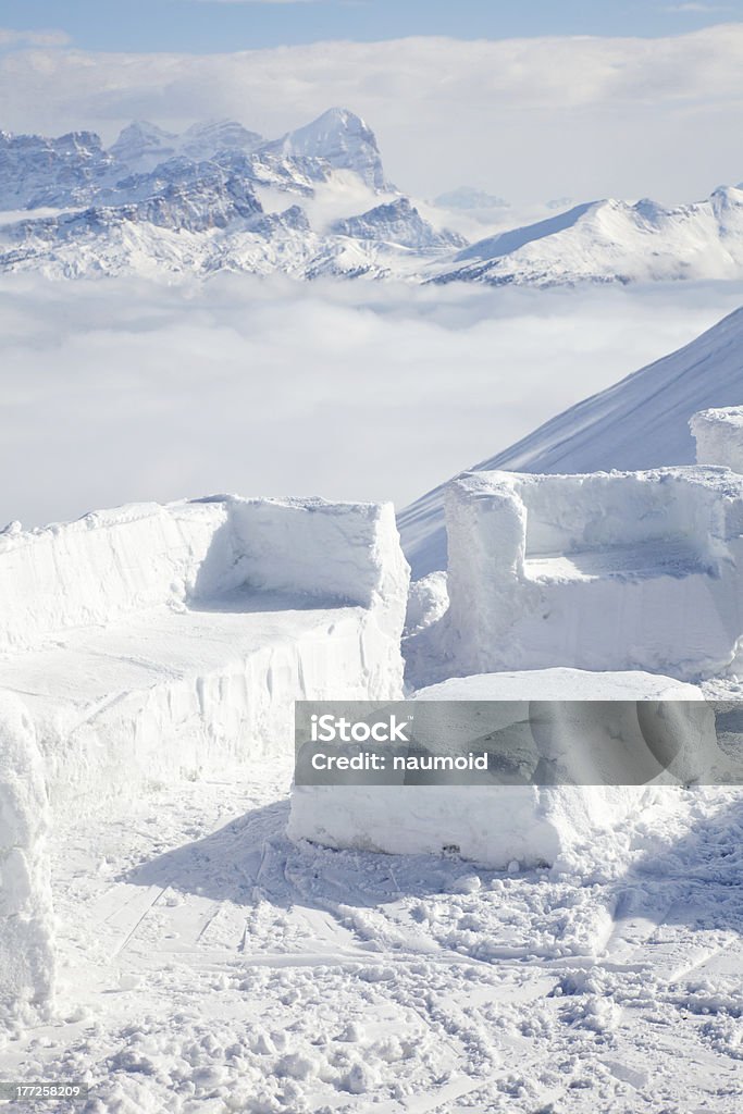 Montanha de neve Café - Royalty-free Alpes Europeus Foto de stock